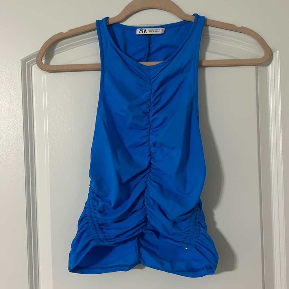 Zara ruched tank